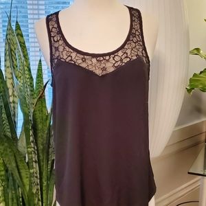 🌼10/$30 Forever 21 black lace tank top camisole